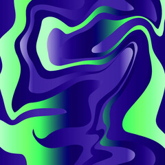 Fluid abstract flow colorful waves background. Ink splash. Vector illustration.