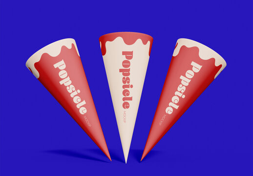 Three Popsicles Mockup