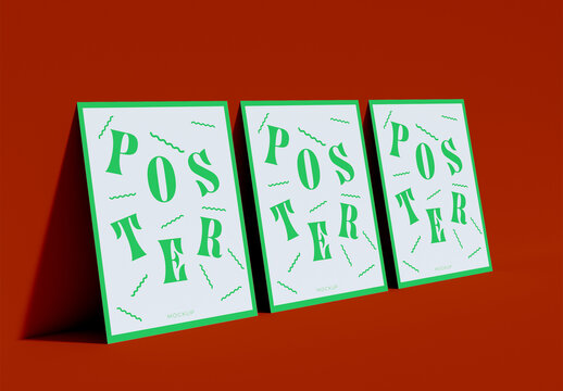 Three Posters Mockup
