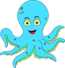 funny octopus cartoon