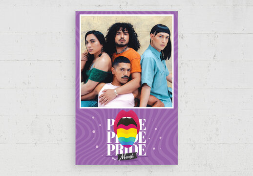 Lgbt Gay Pride Photo Collage Flyer