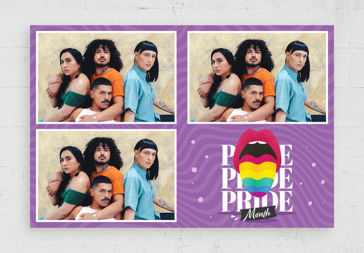 Lgbt Photo Collage Card Layout