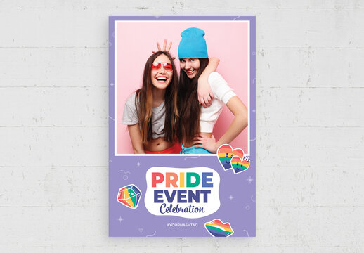Purple Lgbt Pride Photo Card