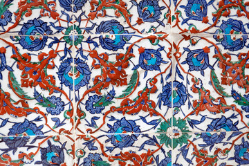 Turkish tile, Eyup Sultan Mosque, Istanbul, Turkey