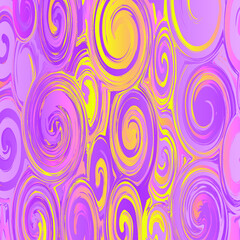 Fototapeta na wymiar optical, illusionistic, twirl, hypnotic, multicolor, swift, brush, paint, ball, round, swirls background, color, music, 60s, 80s, wall, fantasy, yellow, abstract, art, artwork, backdrop, background, b