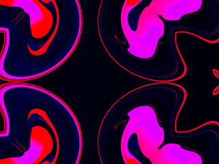 Abstract, Multiple Shapes, Shades, and Colours       digital art