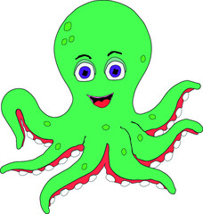 funny octopus cartoon