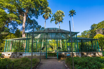 View of a greenhouse at Rio de Janeiro botanical garden