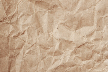 Rumpled environmental or craft paper texture close-up