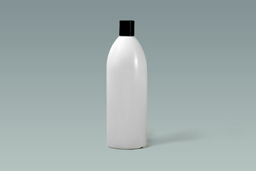 shampoo and balsam Cosmetic plastic cream jar mockup