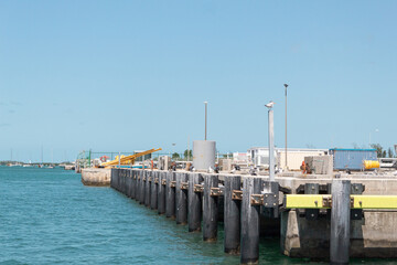 Fototapeta na wymiar Industrial dock in Key West, Florida