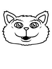 Kopf Süße Katze 
