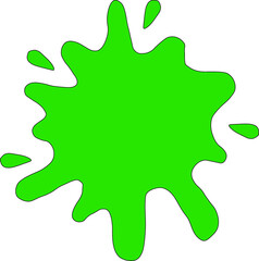 green paint splash