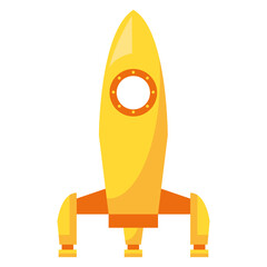 yellow rocket toy