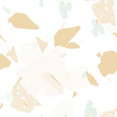 Terrazzo seamless pattern. Earthy  minimalistic