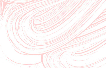 Grunge texture. Distress pink rough trace. Fantast