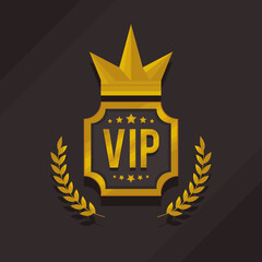 vip frame with crown