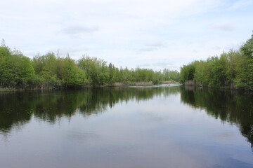 Reflections on the pond