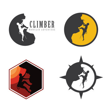 Rock Climbing Logo