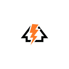 Electric logo design vector template