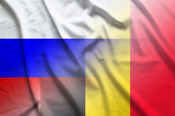 Russia and Belgium official flag transborder contract BEL RUS