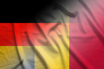 Germany and Chad state flag transborder contract CHL DEU