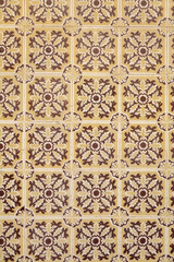 Typical azulejo tile from Portugal