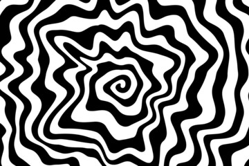 Swirl hypnotic black and white spiral. Monochrome abstract background. Vector flat geometric illustration.Template design for banner, website, template, leaflet, brochure, poster