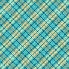 Tartan plaid pattern with texture and summer color. Vector illustration.