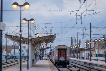 Train station in Faro city