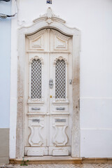 Typical architecture door detail of Portuguese buildings