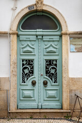 Typical architecture door detail of Portuguese buildings