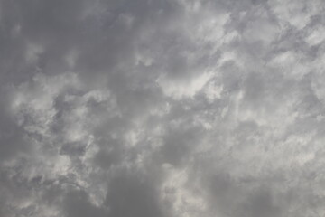 Dramatic cloudscape and sunlight jet view. Dramatic sky with stormy clouds