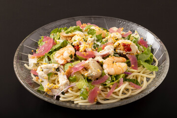 シーフードサラダパスタ　海鮮サラダパスタ