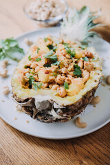 Thai pineapple chicken fried rice