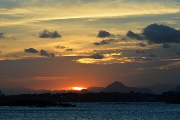 Fototapeta premium Sunset at the beach 