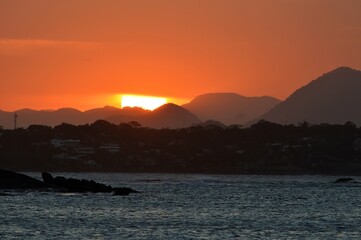 Sunset at the beach 