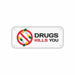 Drugs Kills You Icon : Healthcare Theme, Infographics and Other Graphic Related Assets.