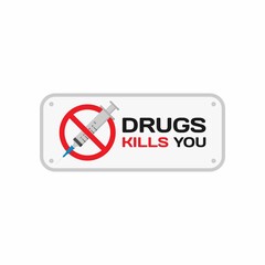 Drugs Kill You Icon : Healthcare Theme, Infographics and Other Graphic Related Assets.