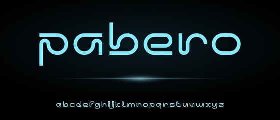 Modern creative alphabet with urban style template

