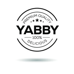 Obraz premium Creative (Yabby) logo, Yabby sticker, vector illustration.