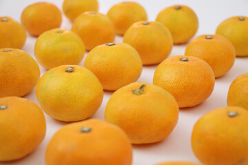 可愛い沢山のミカンのイメージ素材