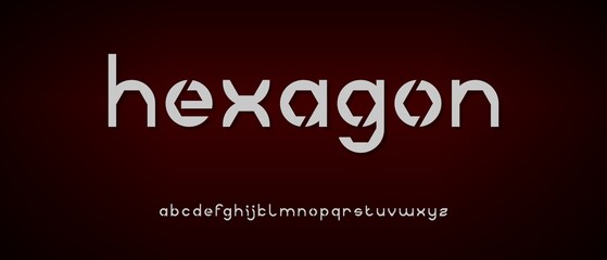 Modern creative alphabet with urban style template