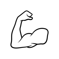 muscle icon design template vector illustration