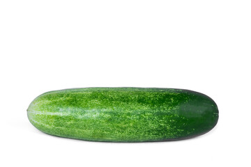 Cucumber isolated. Cucumber on white. Full depth of field. With clipping path
