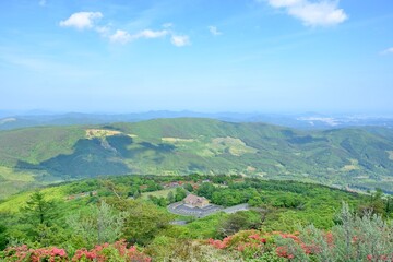 爽やか 岩手県室根山　山頂
