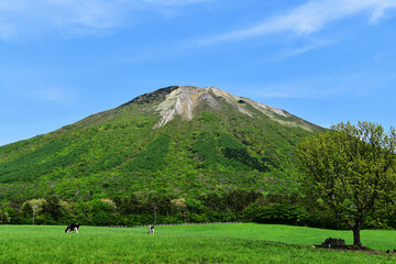 南から見た大山（鳥取県・岡山県）