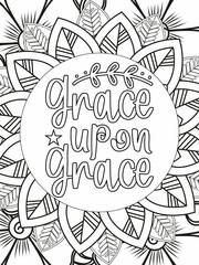 Bible Verse Coloring Pages, Christian Lettering coloring page for children and adults. Bible Verse Coloring Pages, Christian religious typography coloring page for children and adults.