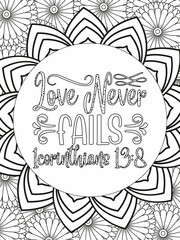 Bible Verse Coloring Pages, Christian Lettering coloring page for children and adults. Bible Verse Coloring Pages, Christian religious typography coloring page for children and adults.