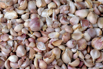 A bunch of garlics for background in Thailand